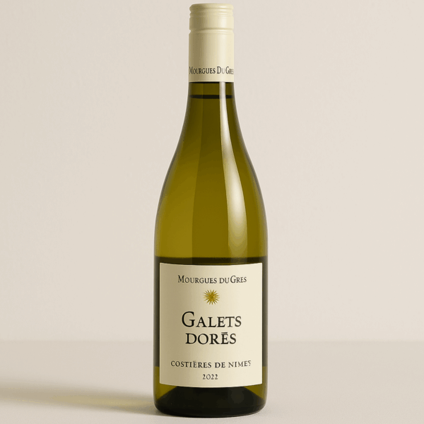 Rhône Blanc Mourgues Du Grès Costières de Nîmes Galets dorés 2022 75 cl