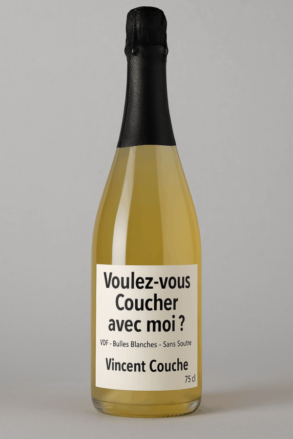 Bourgogne Vincent Couche VDF sans soufre bulles blanches  - 75 cl